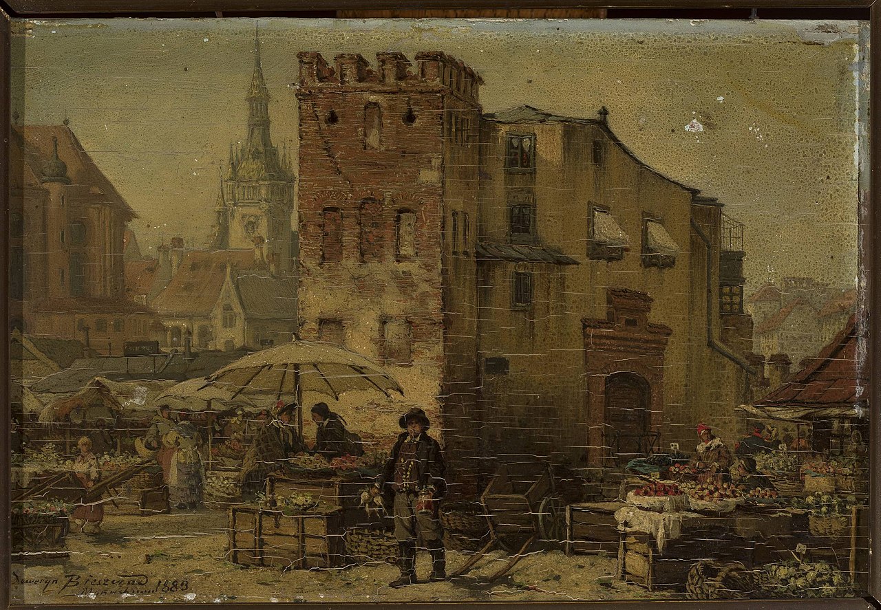 Marketplace in Munich by Seweryn Bieszczad