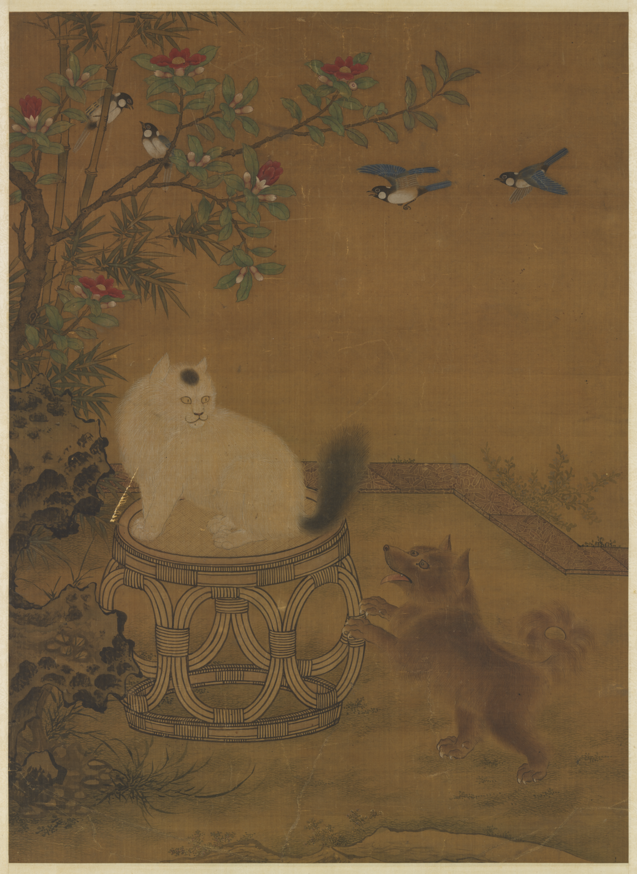 Garden Scene Painted from Life by Shang Xi