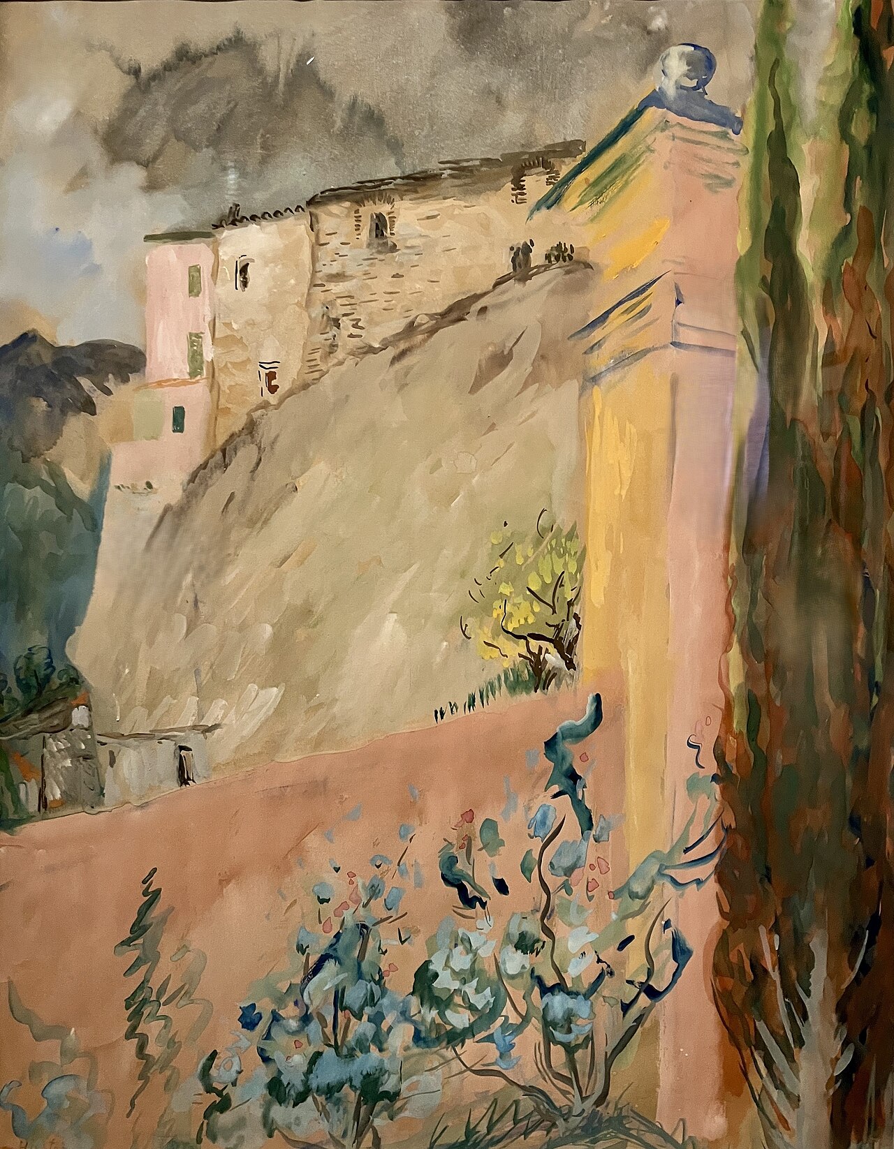 Franskt landskap, Roquebrune by Sigrid Hjertén