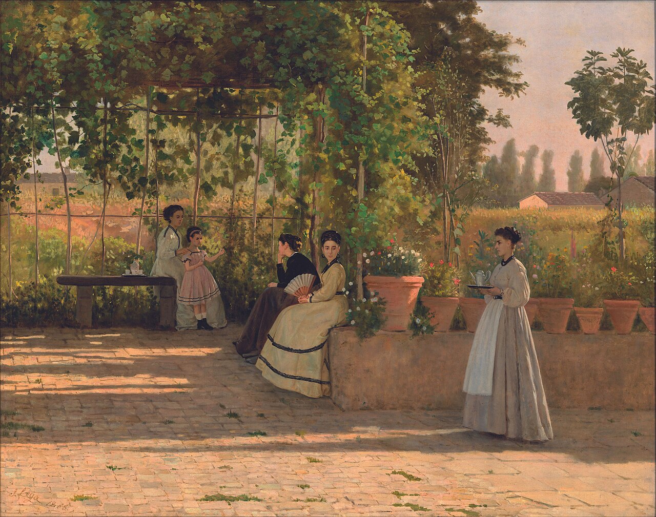 After Lunch by Silvestro Lega