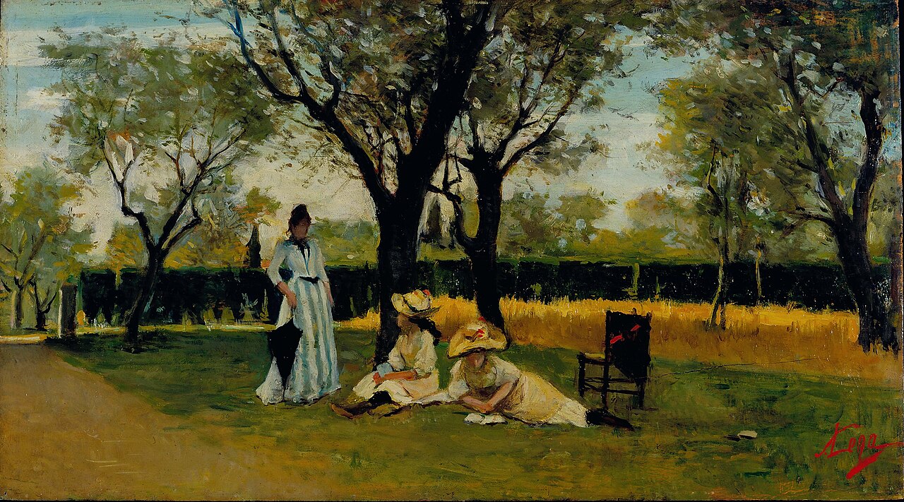 At the villa in Poggio Piano by Silvestro Lega