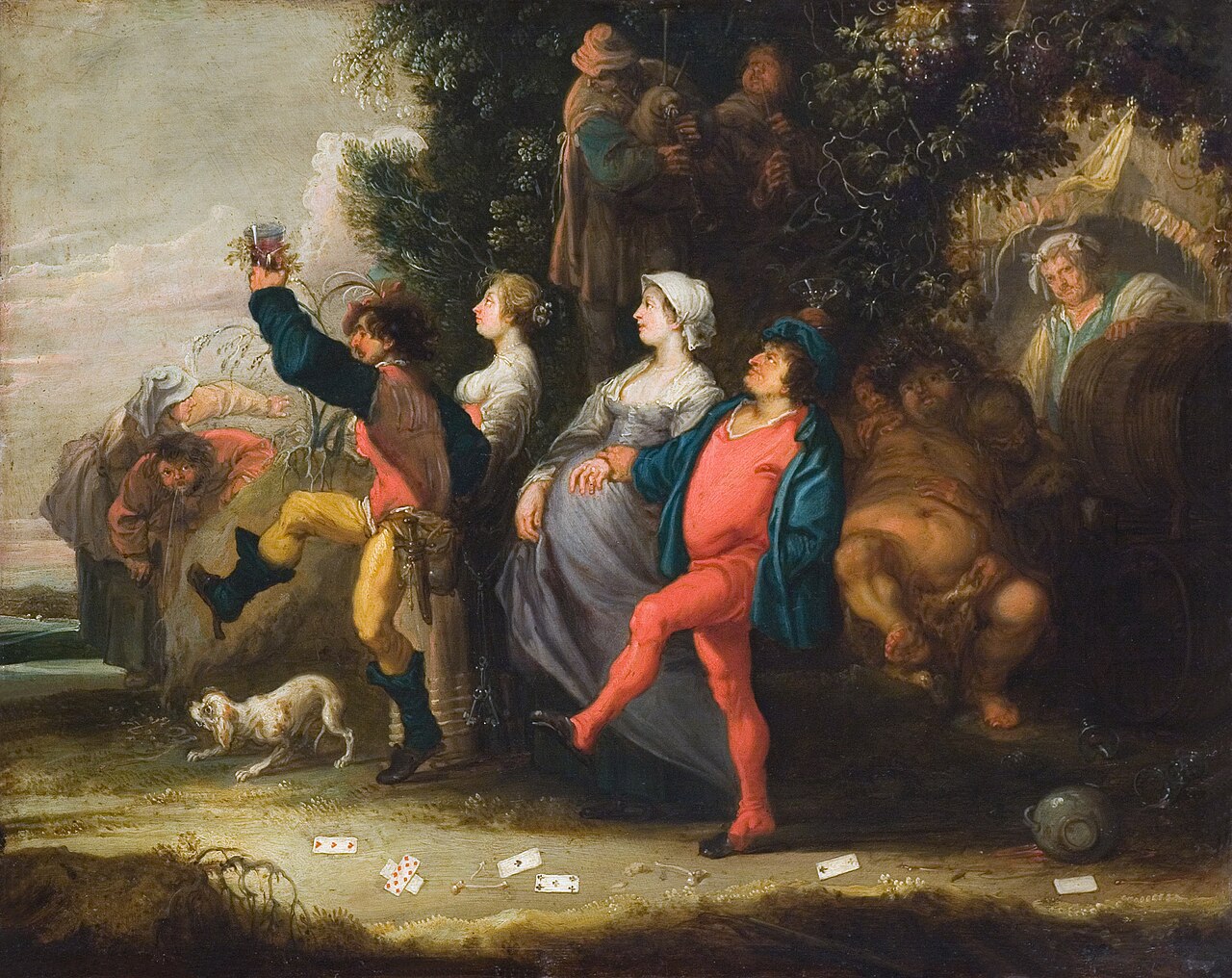 Village procession by Simon de Vos