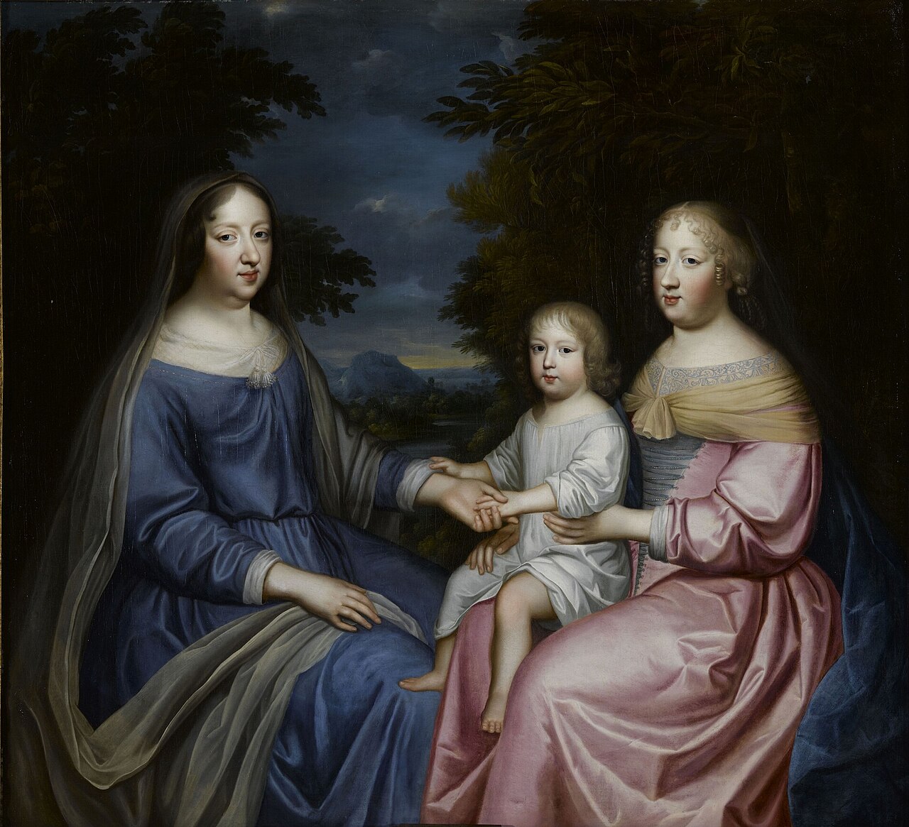 Anne of Austria with the Dauphin and Queen Marie Thérèse by Simon Renard de Saint-André