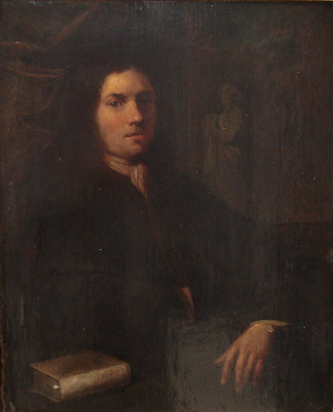 Portrait of mogelijk Frederik van Leenhof (1647- ) by Simon van der Does