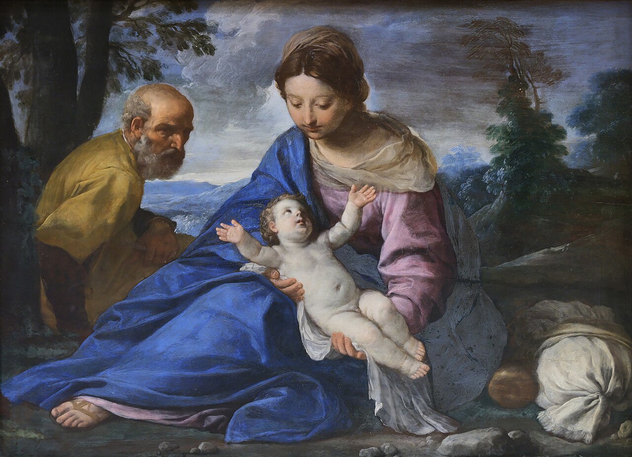 The Rest on the Flight into Egypt by Simone Cantarini