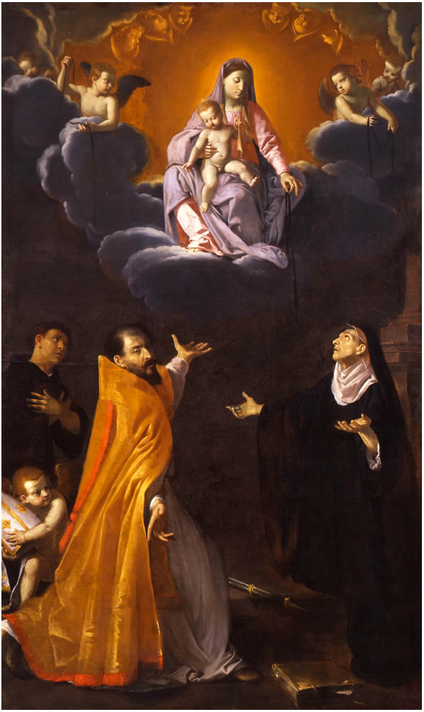 Virgin of the Belt by Simone Cantarini
