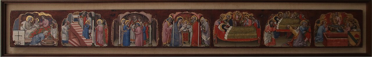 Sette episodi of the vita of Maria by Simone dei Crocifissi
