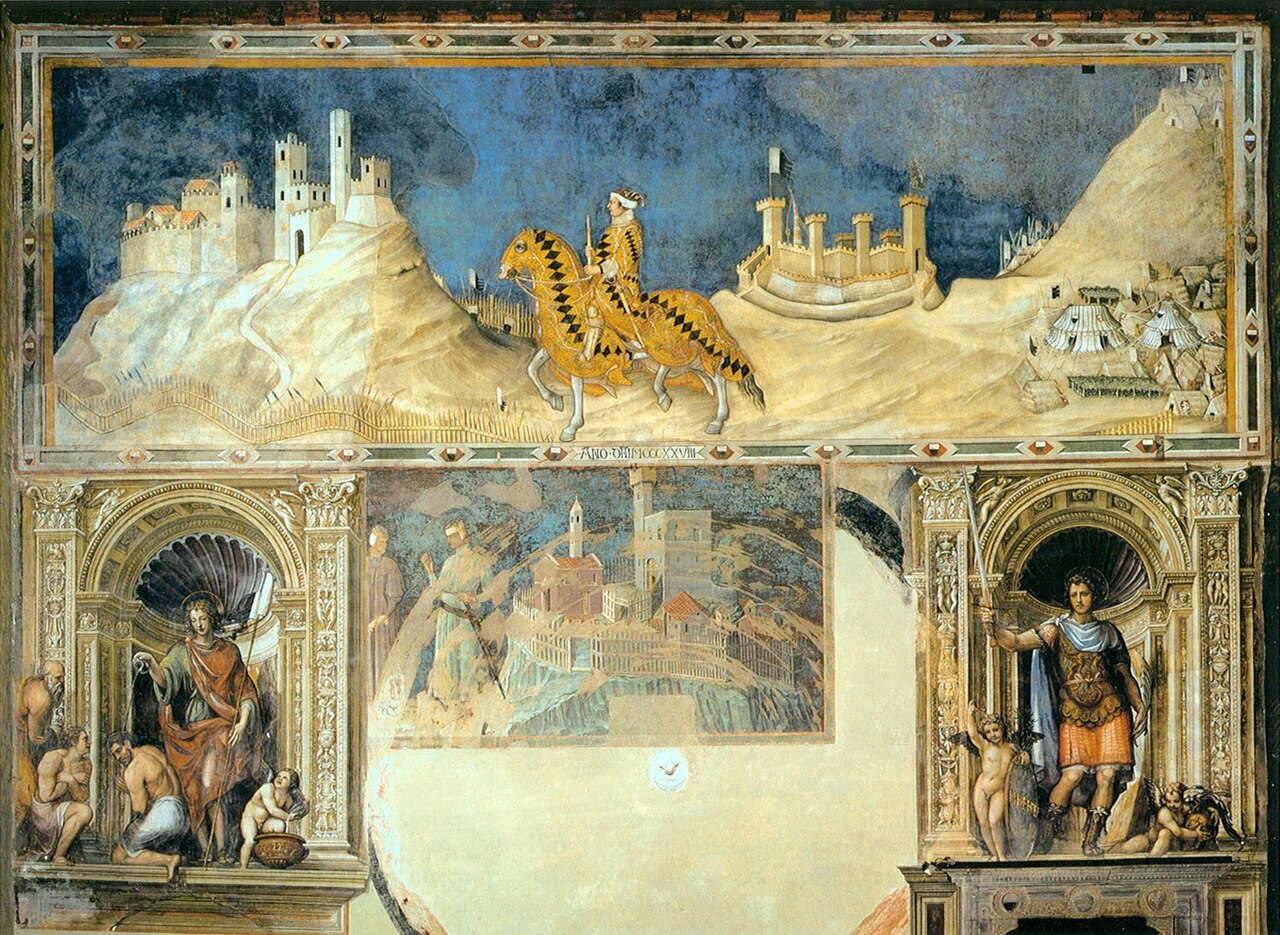 Commemoration of Guidoriccio Da Fogliano at the Siege of Montemassi by Simone Martini
