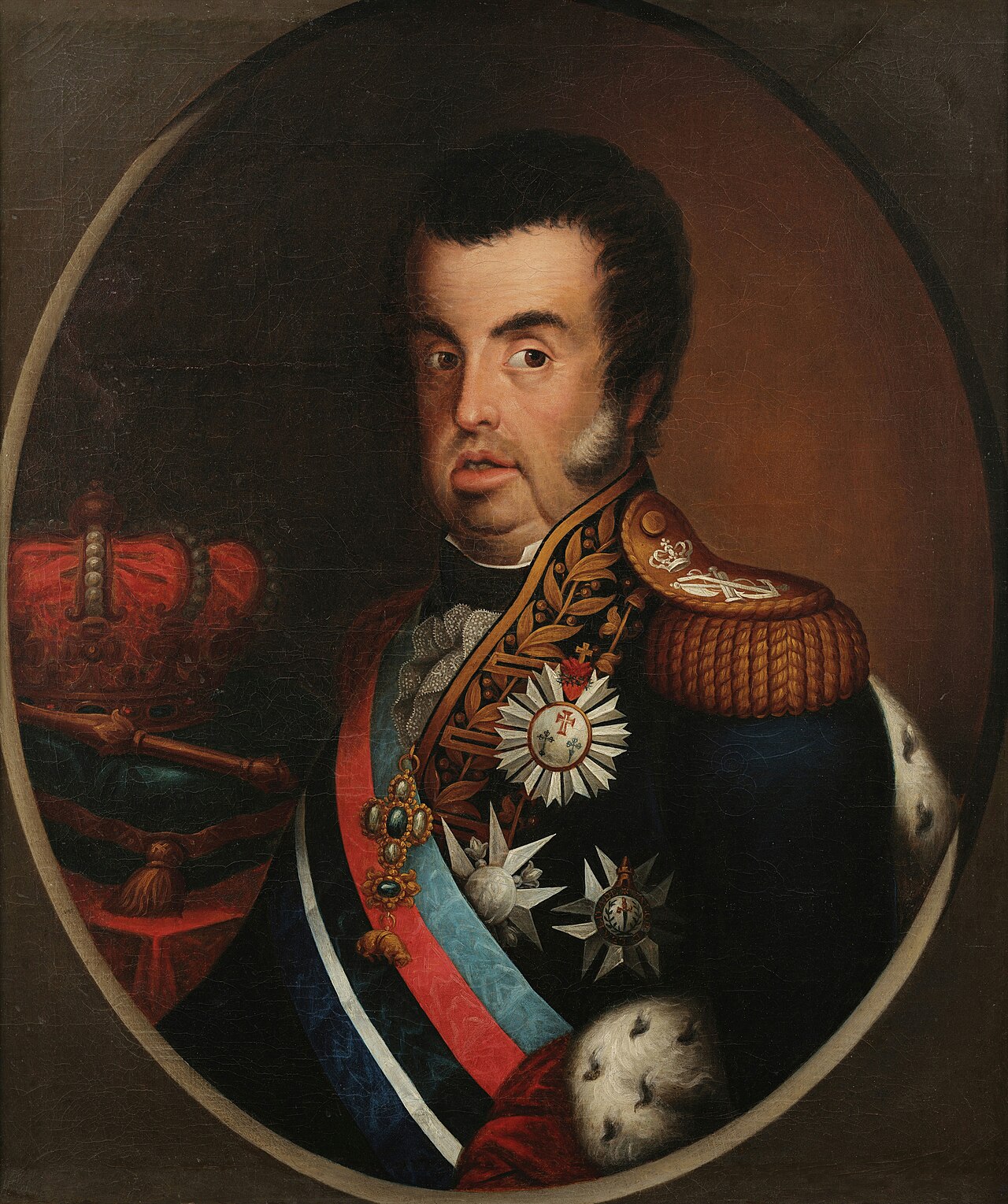 Portrait of John VI of Portugal by Simplício Rodrigues de Sá