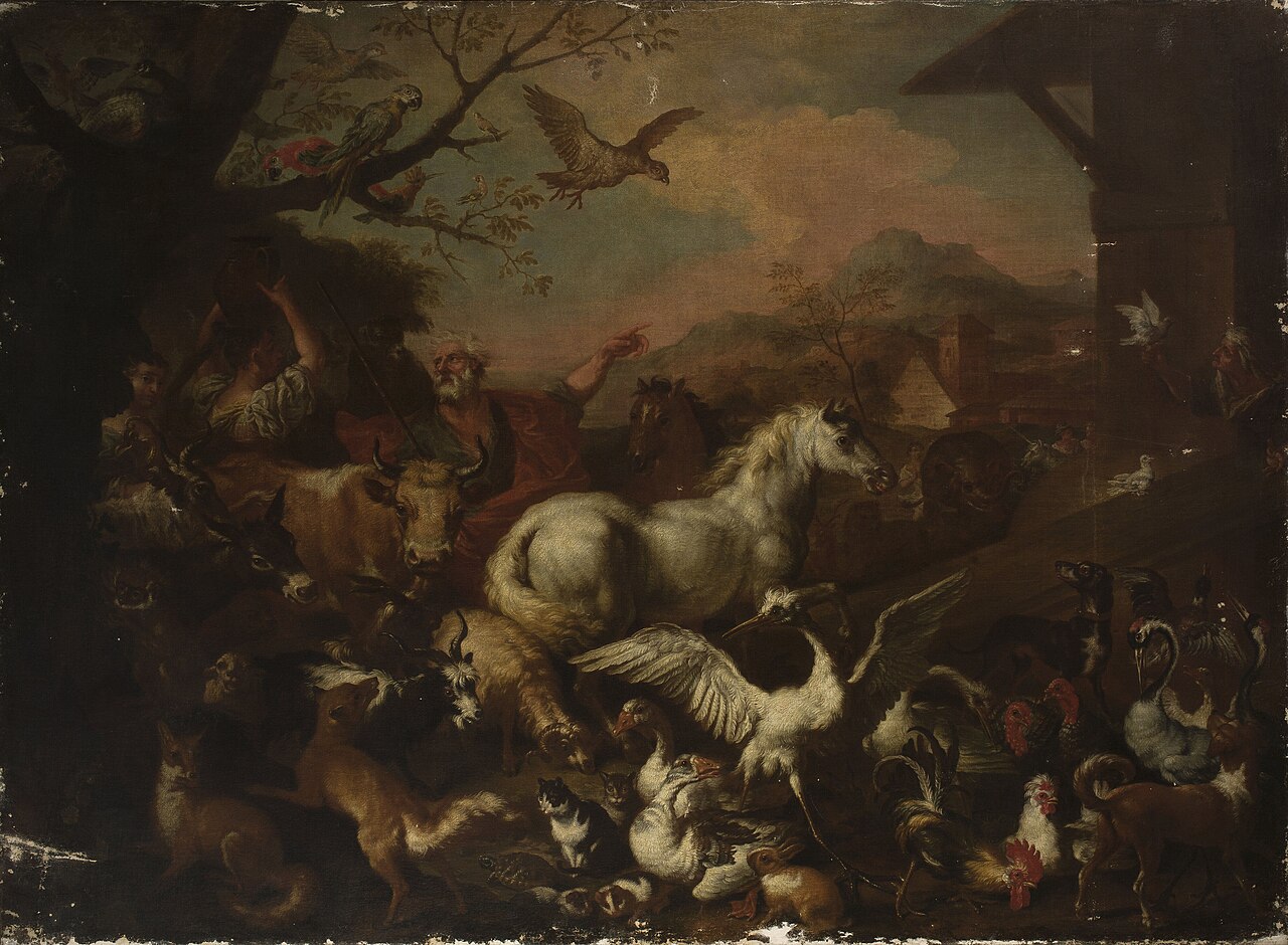 In front of Noah's Ark by Sinibaldo Scorza