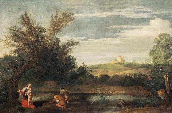Landscape with Latona and the Peasants by Sinibaldo Scorza