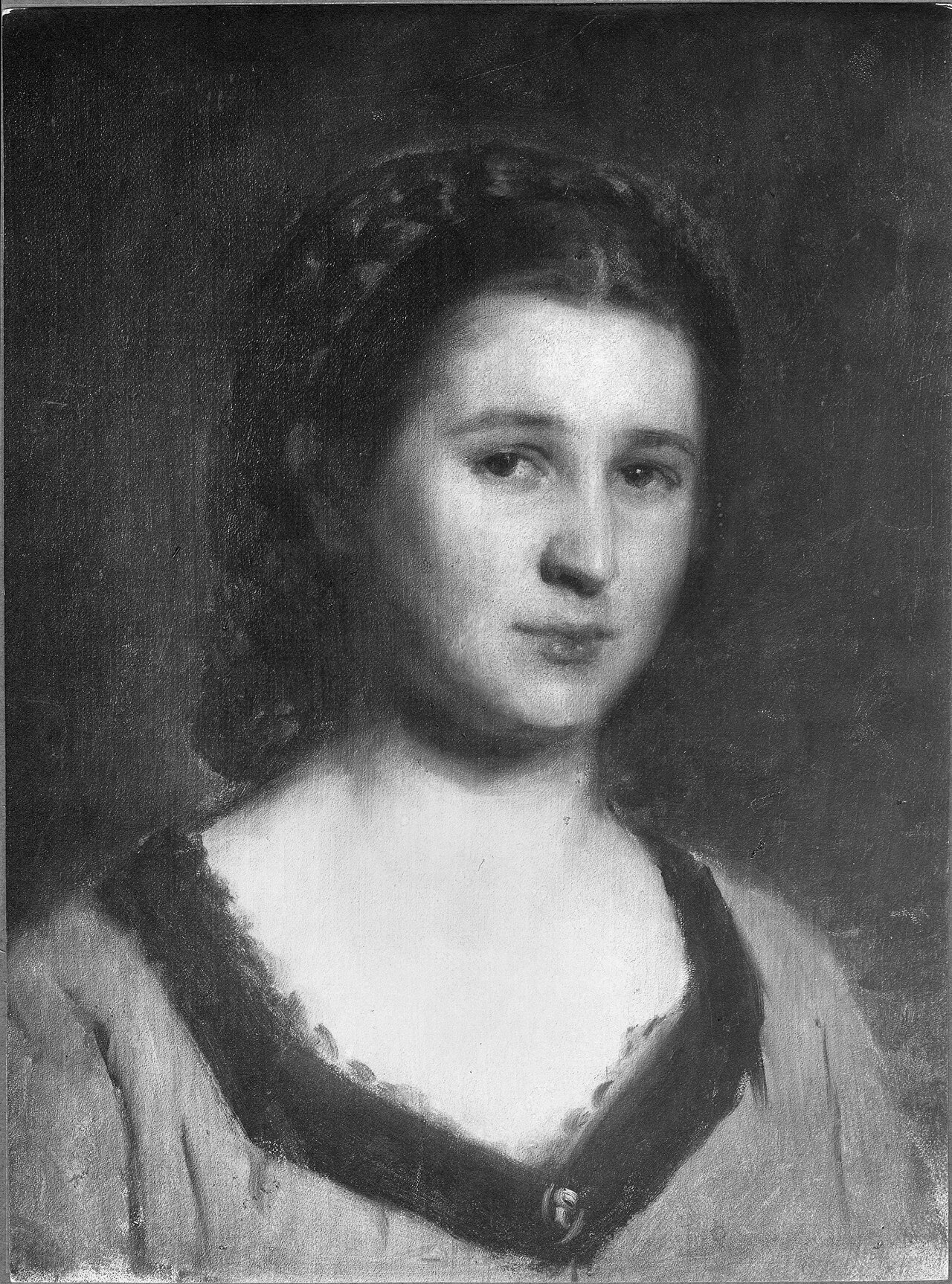 Helena Roed (1843-1926), dansk, verksam i Sverige, författare, kulturskribent, g.m. professorn i estetik Carl Rupert Nyblom by Sofie Ribbing