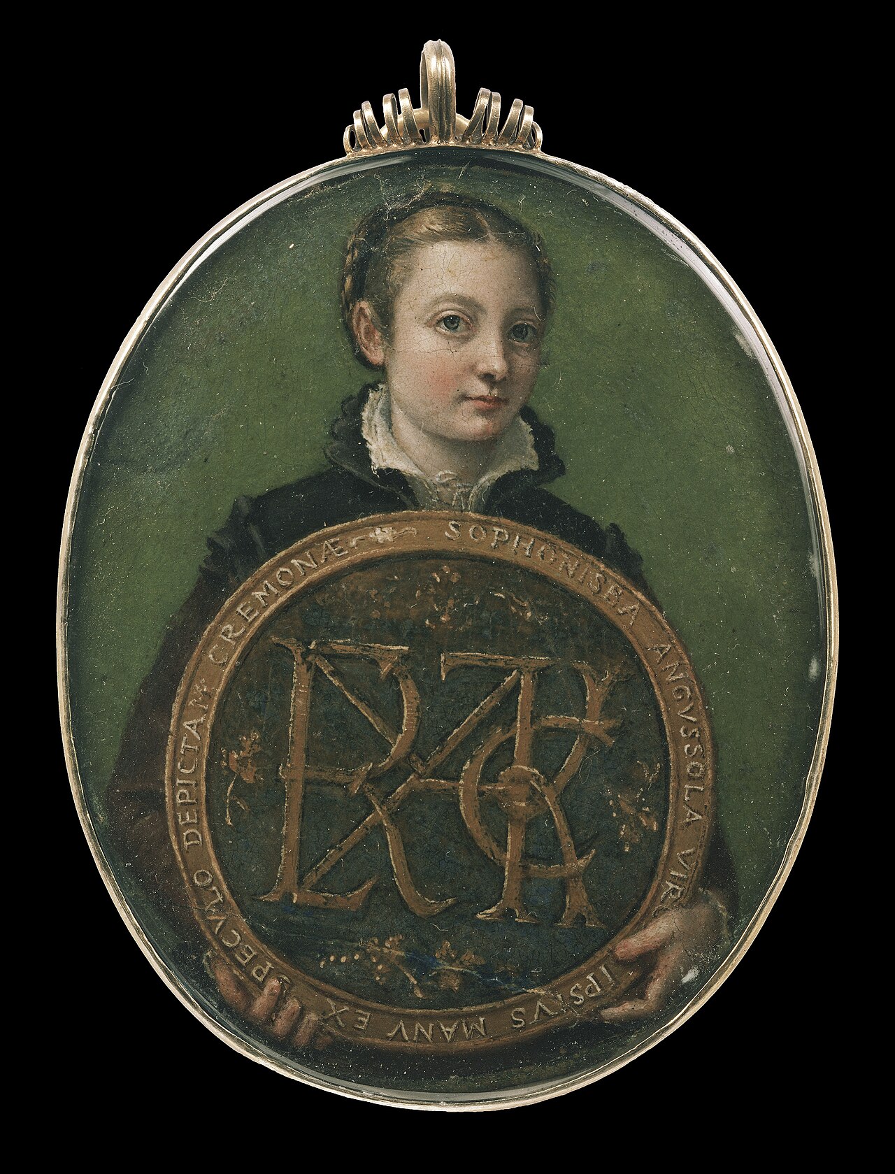 Miniature Self Portrait (Anguissola, Boston) by Sofonisba Anguissola