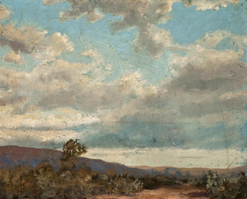 Distant Hills (Clouds over Black Mountain) by Solon Borglum