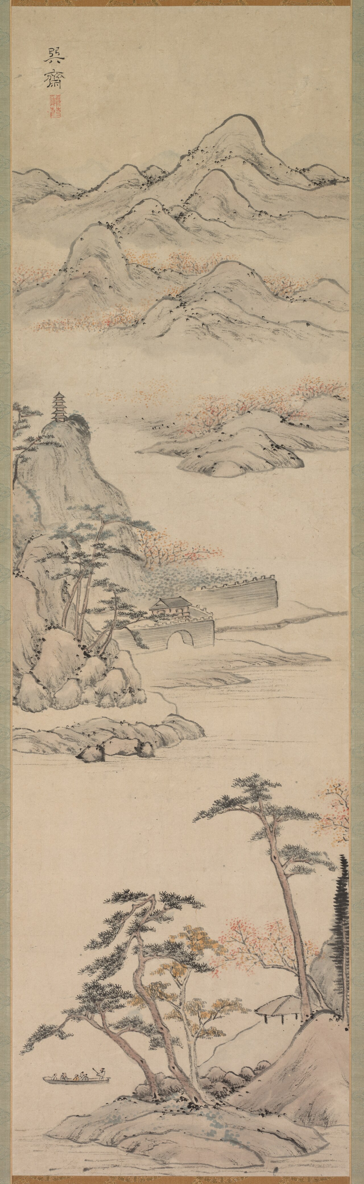 Landscape with Boaters by Sonsai