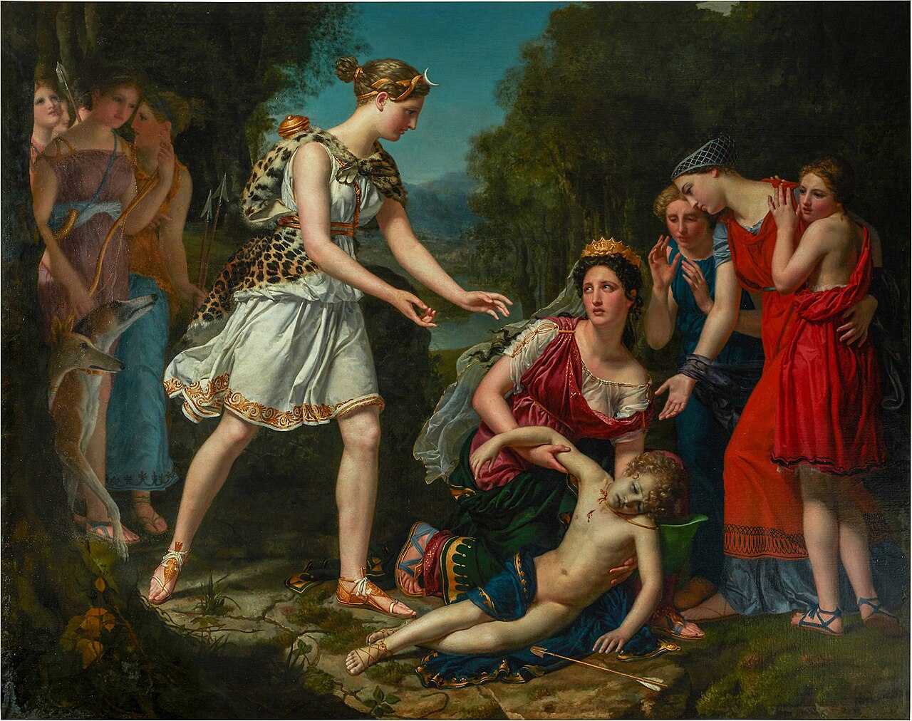 The death of Cenchirias, son of Neptune and the nymph Peirene by Sophie Fremiet