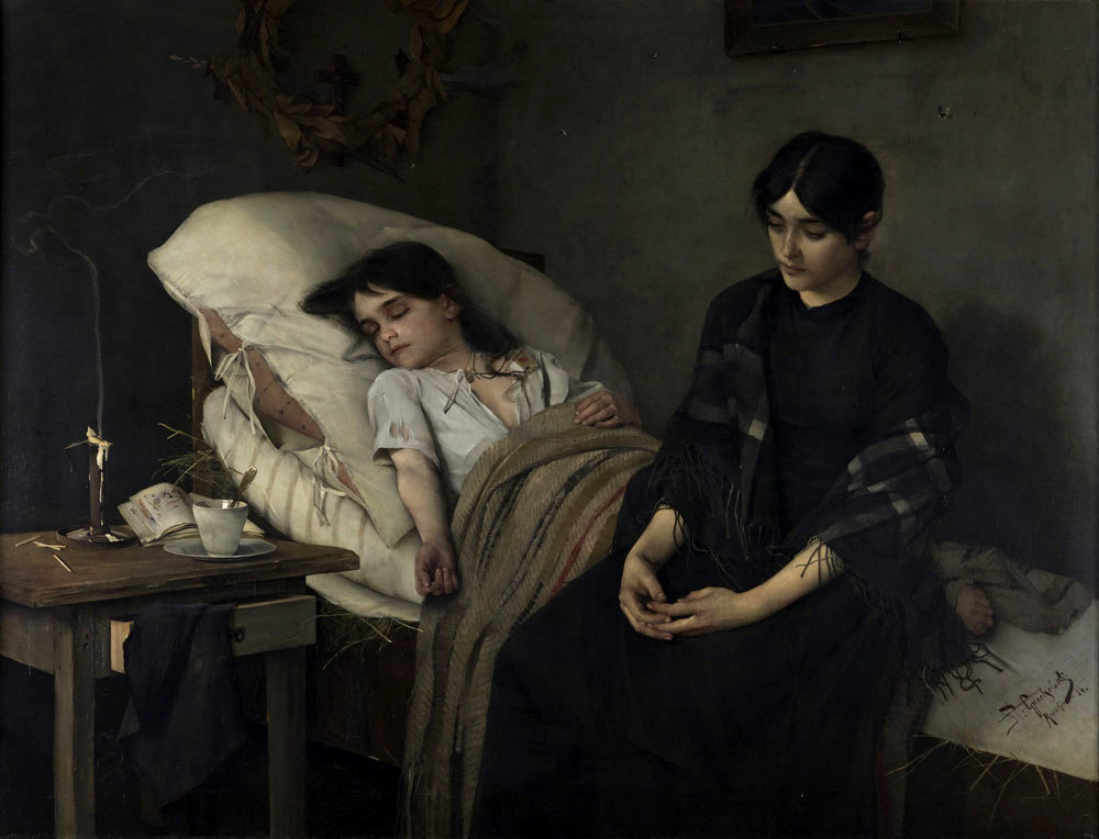 Death of an Orphan by Stanisław Grocholski