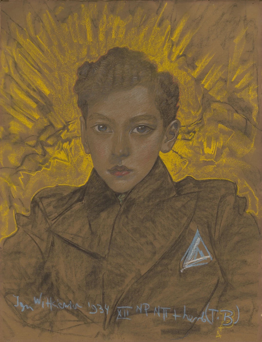 Portrait of a boy by Stanisław Ignacy Witkiewicz