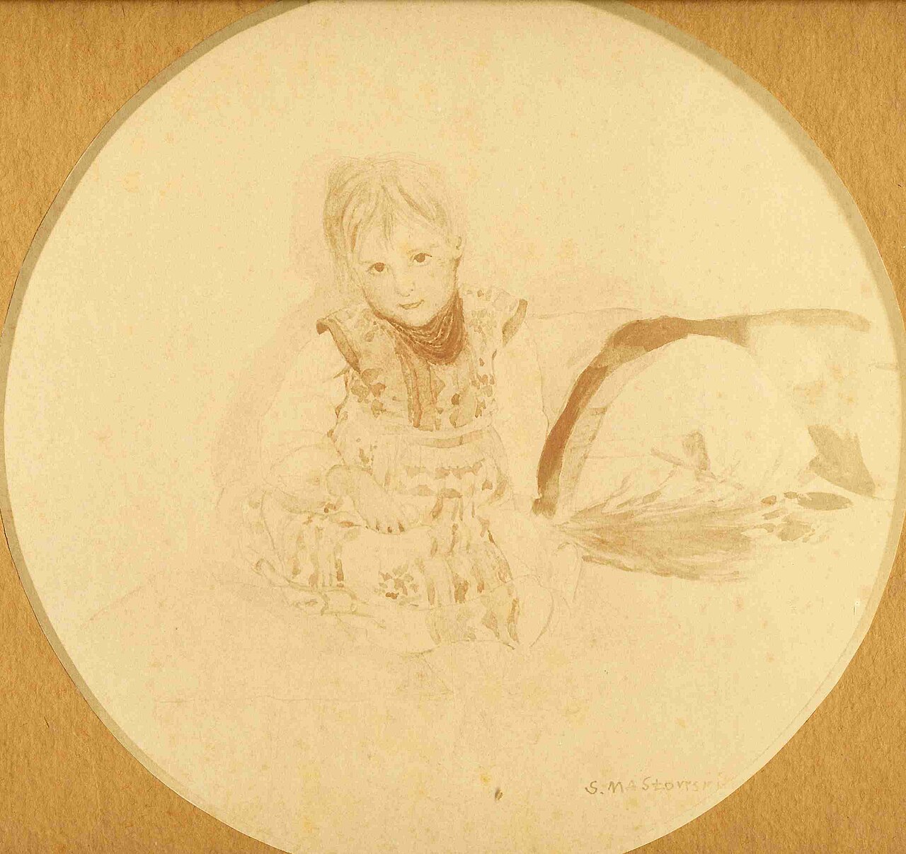 Ukrainian Girl by Stanisław Masłowski