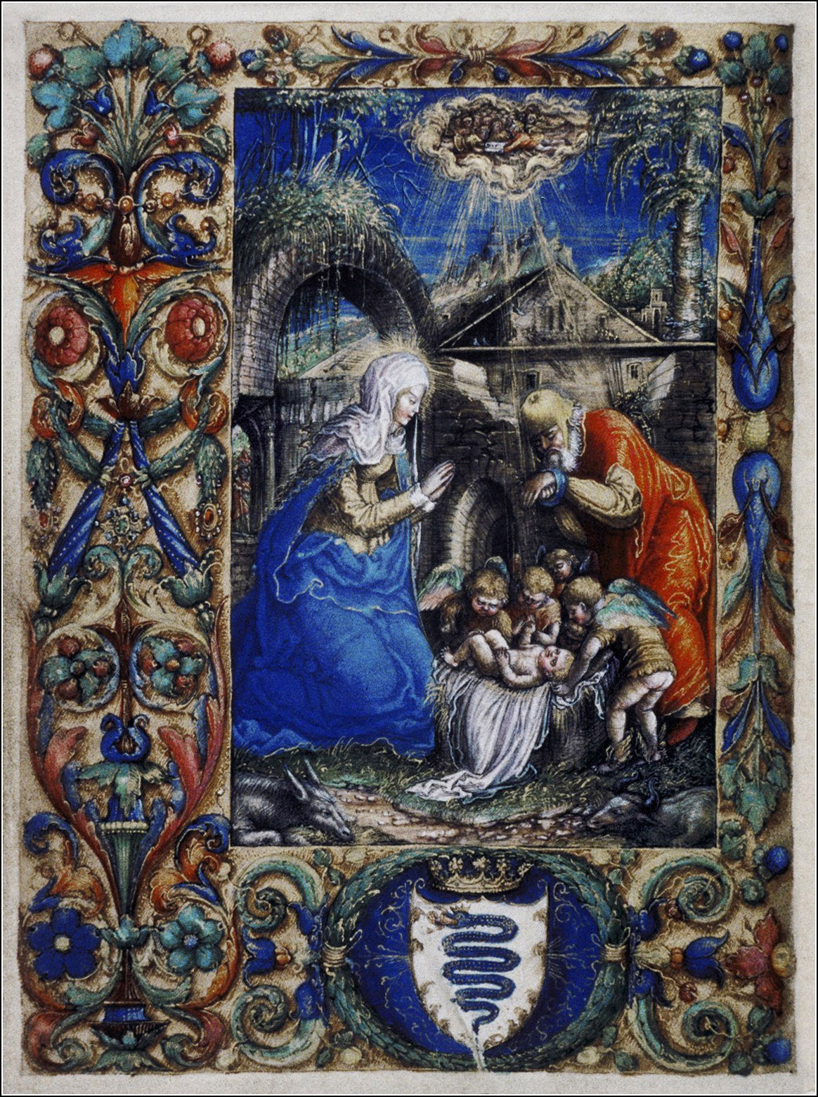 Adoration of the Child by Stanisław Samostrzelnik