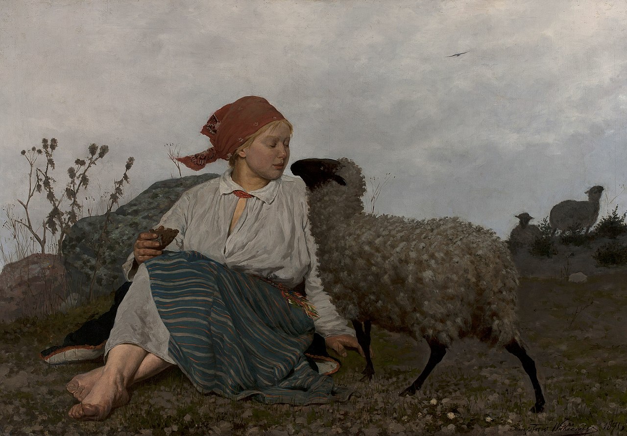 On the pasture. by Stanisław Witkiewicz