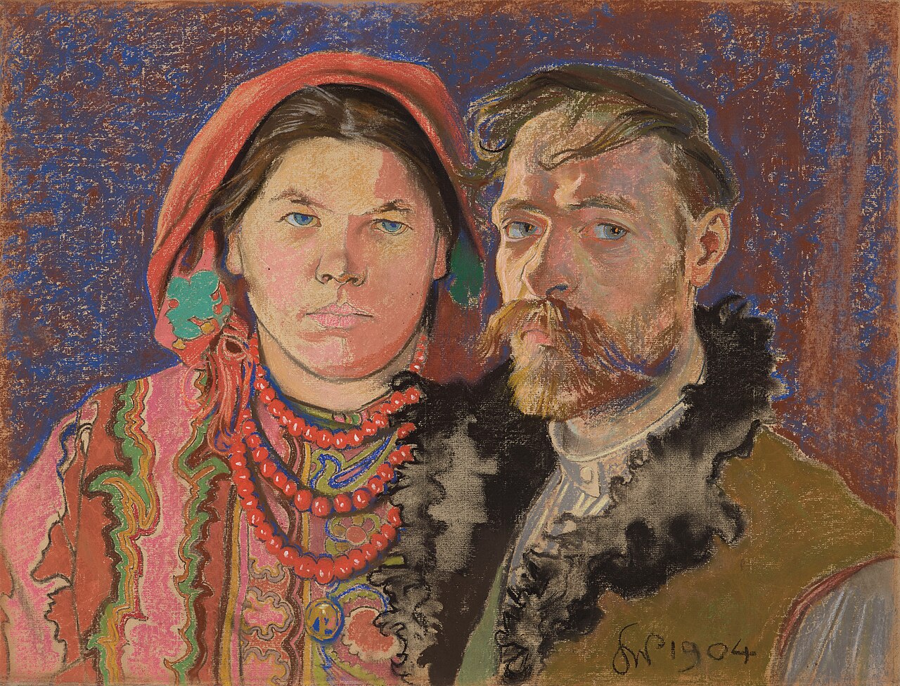 Portrait of the artist and his wife by Stanisław Wyspiański
