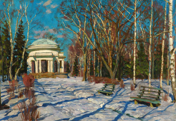 Winter landscape. Vyatka by Stanisław Żukowski