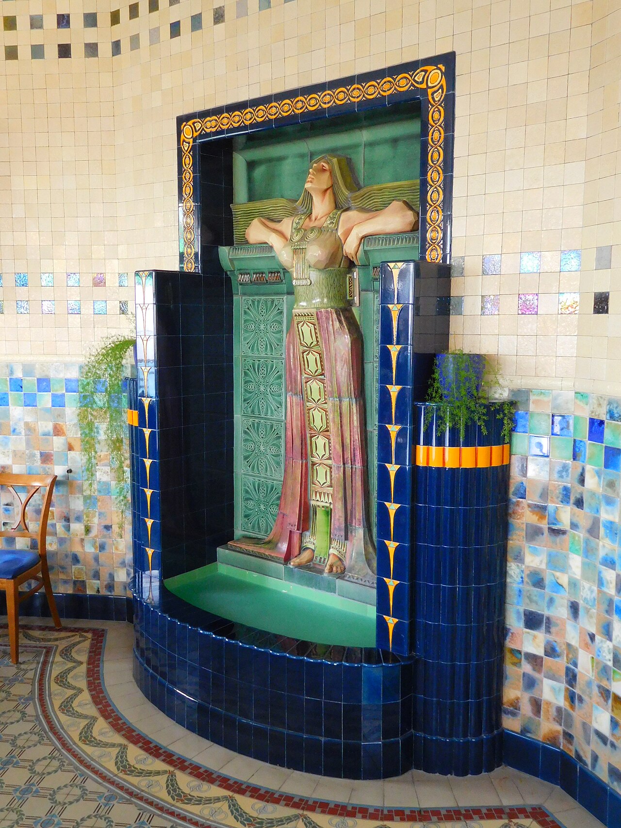 Fountain in the Ceramic parlor by Stanislav Sucharda