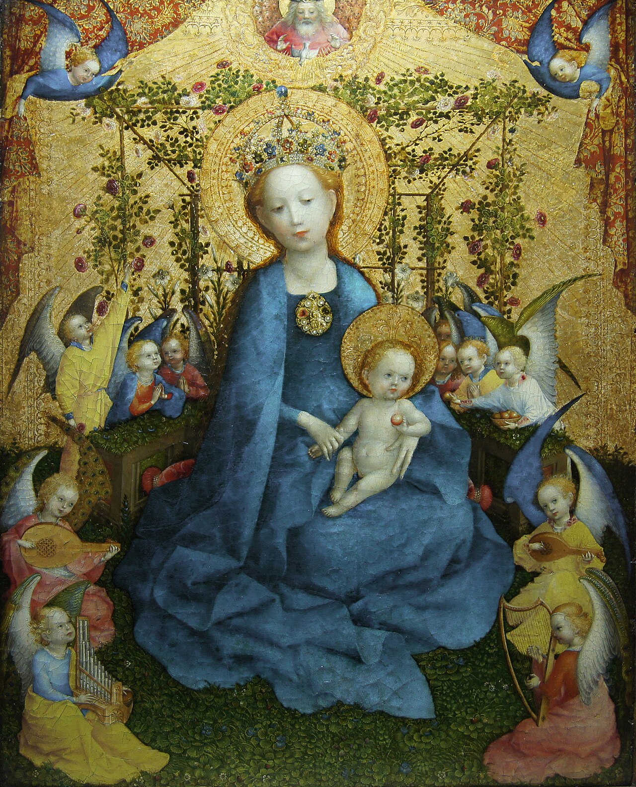 Madonna of the Rose Bower by Stefan Lochner