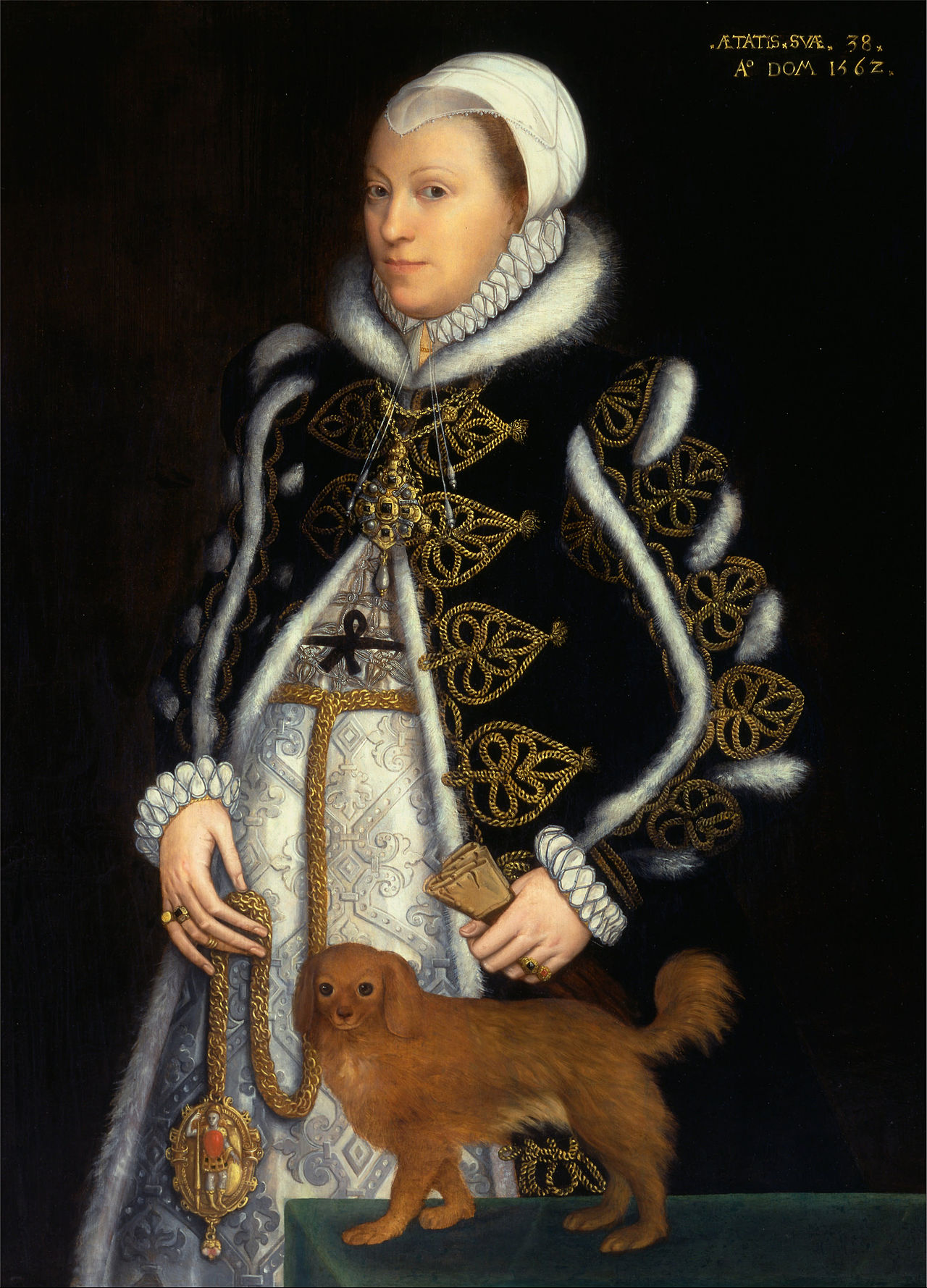 Portrait of a Woman, probably Catherine Carey, Lady Knollys by Steven van der Meulen