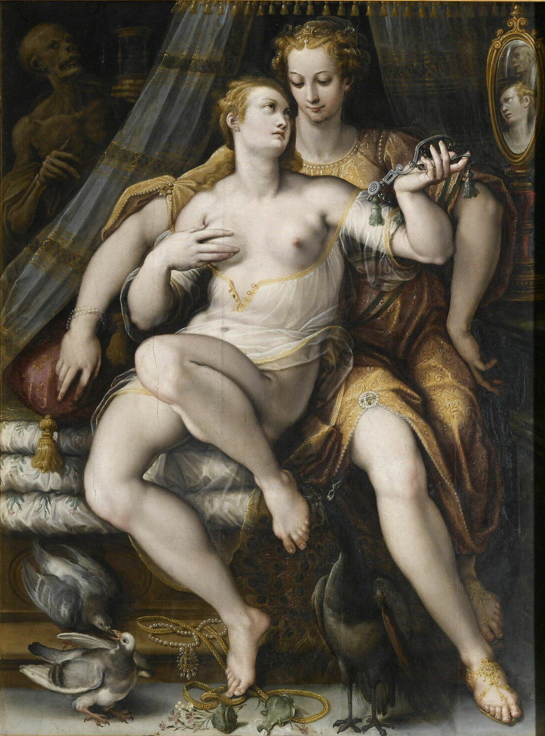 Vanity, Moderation, and Death by Stradanus