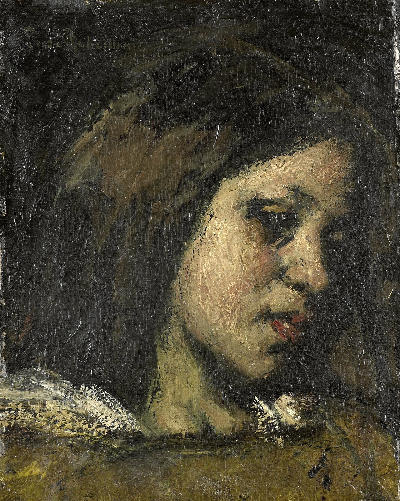 Portrait of a young woman by Suze Robertson