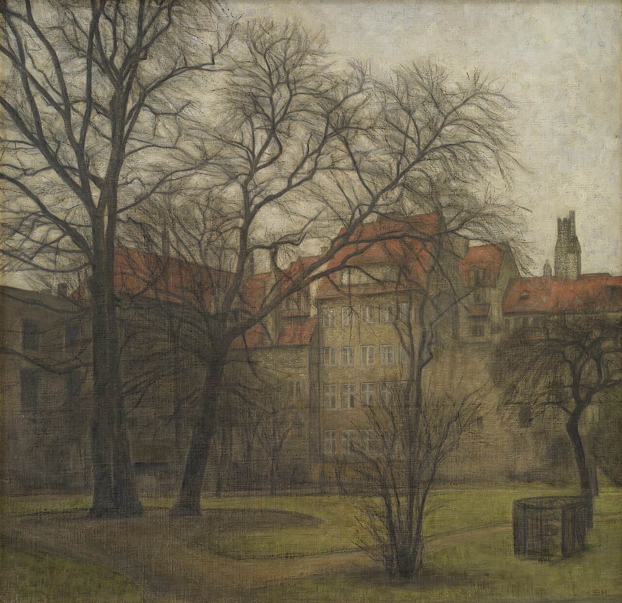 The Garden of the Prince's Palace, Copenhagen by Svend Hammershøi