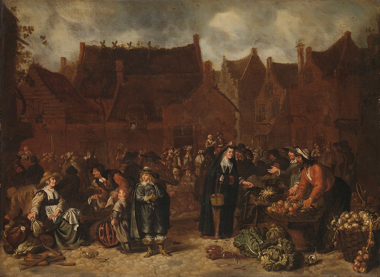 Vegetable market by Sybrand van Beest