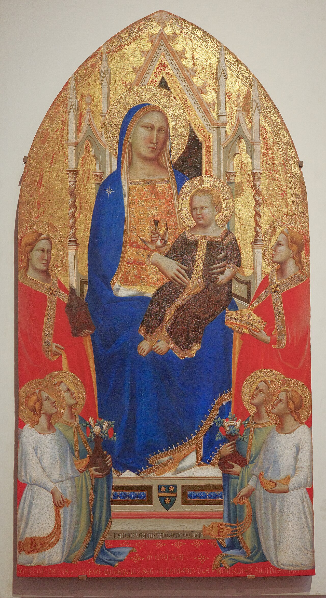 Madonna and Child Enthroned with Angels and Saints by Taddeo Gaddi
