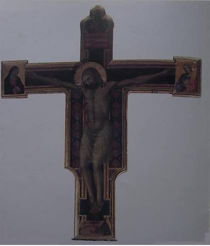 painted crucifix Taddeo Gaddi by Taddeo Gaddi
