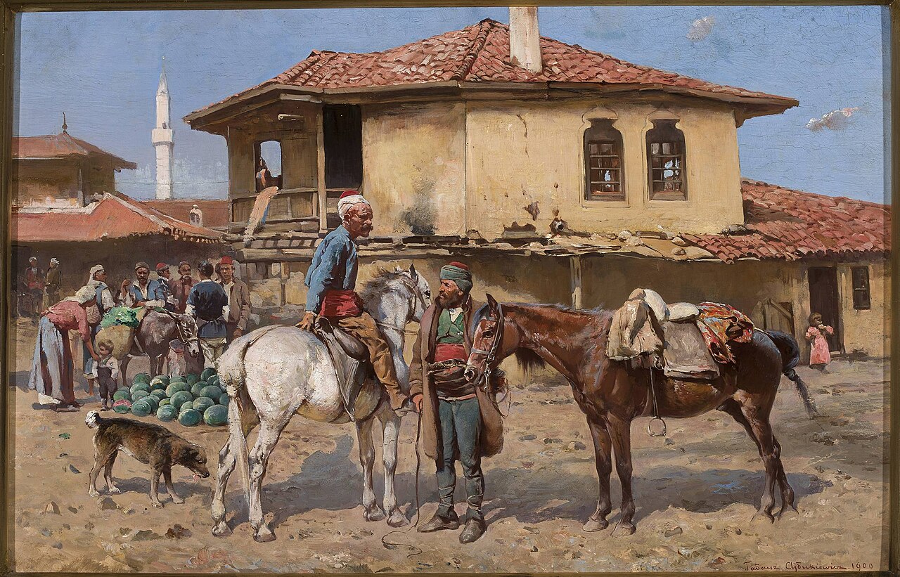 On the eastern marketplace by Tadeusz Ajdukiewicz