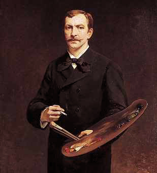 Self-portrait by Tadeusz Ajdukiewicz by Tadeusz Ajdukiewicz