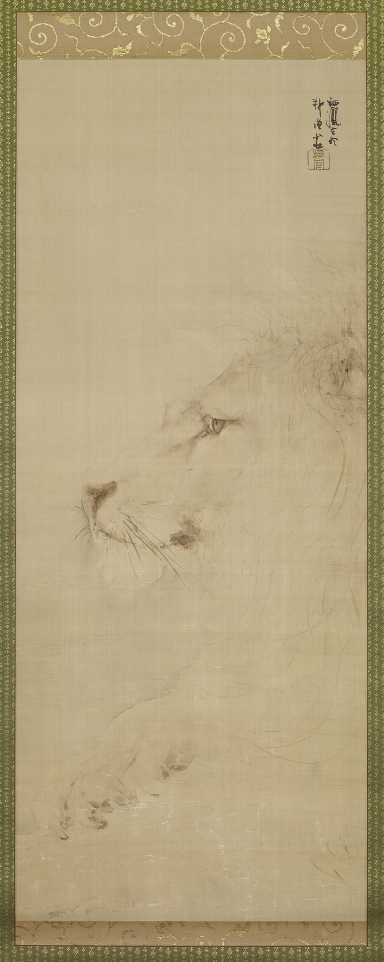 Head of a Lion by Takeuchi Seihō