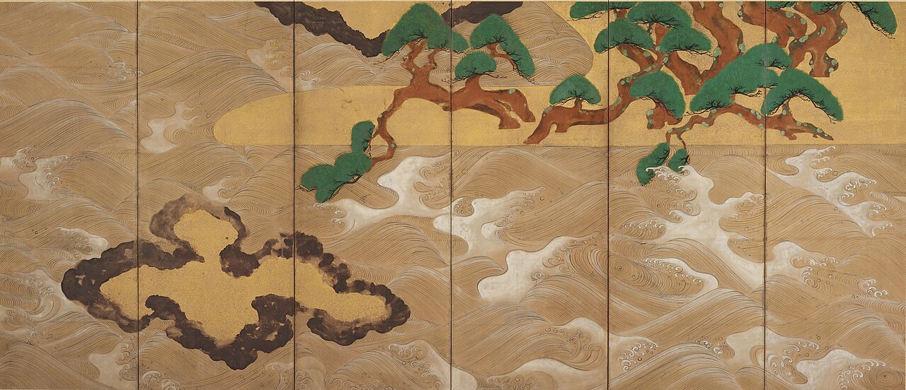 Waves at Matsushima by Tawara Sōtatsu