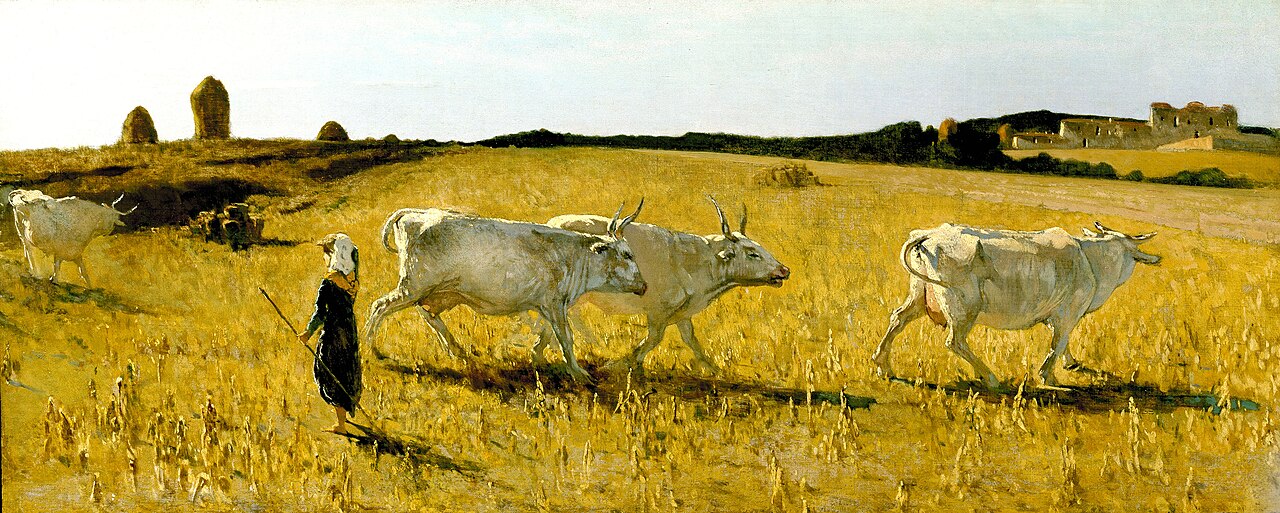Pastures at Castiglioncello by Telemaco Signorini