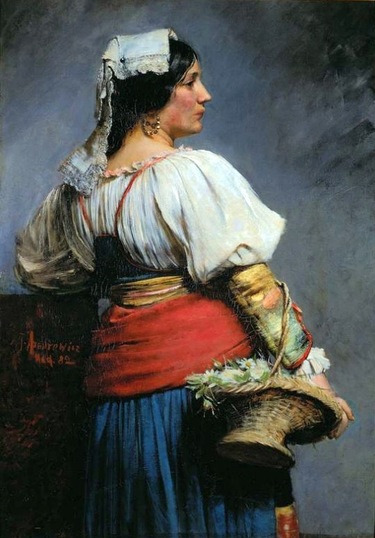 Italian florist by Teodor Axentowicz