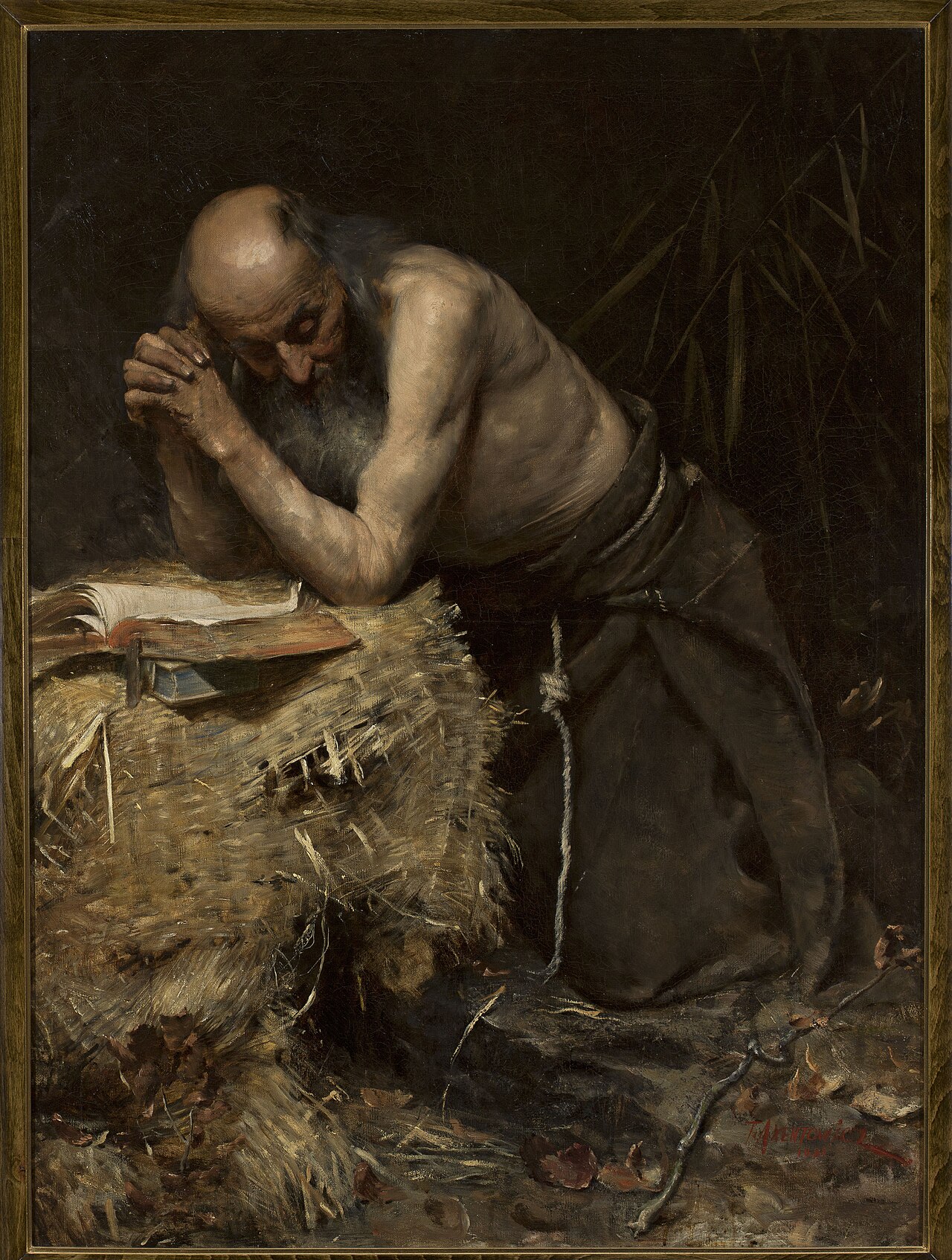 The Anchorite. by Teodor Axentowicz