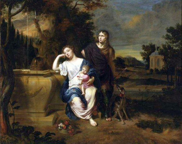Portrait of a family by Teodor Lubieniecki