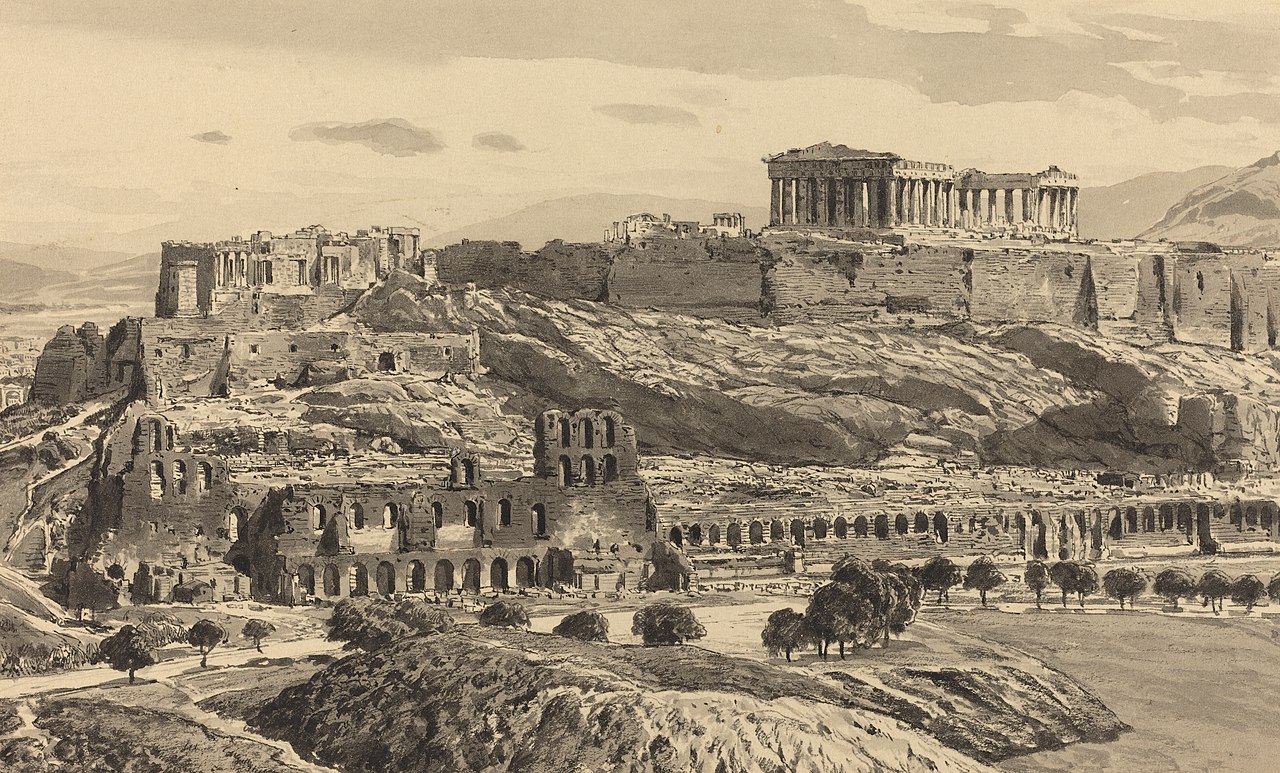 View of the Acropolis by Themistokles von Eckenbrecher