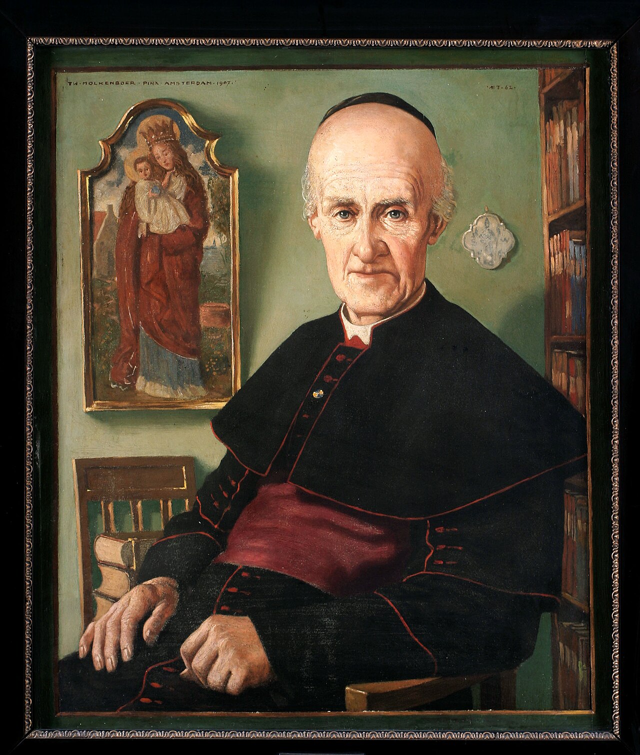 Portrait of Jacobus Johannes Graaf (1839-1924) by Theo Molkenboer