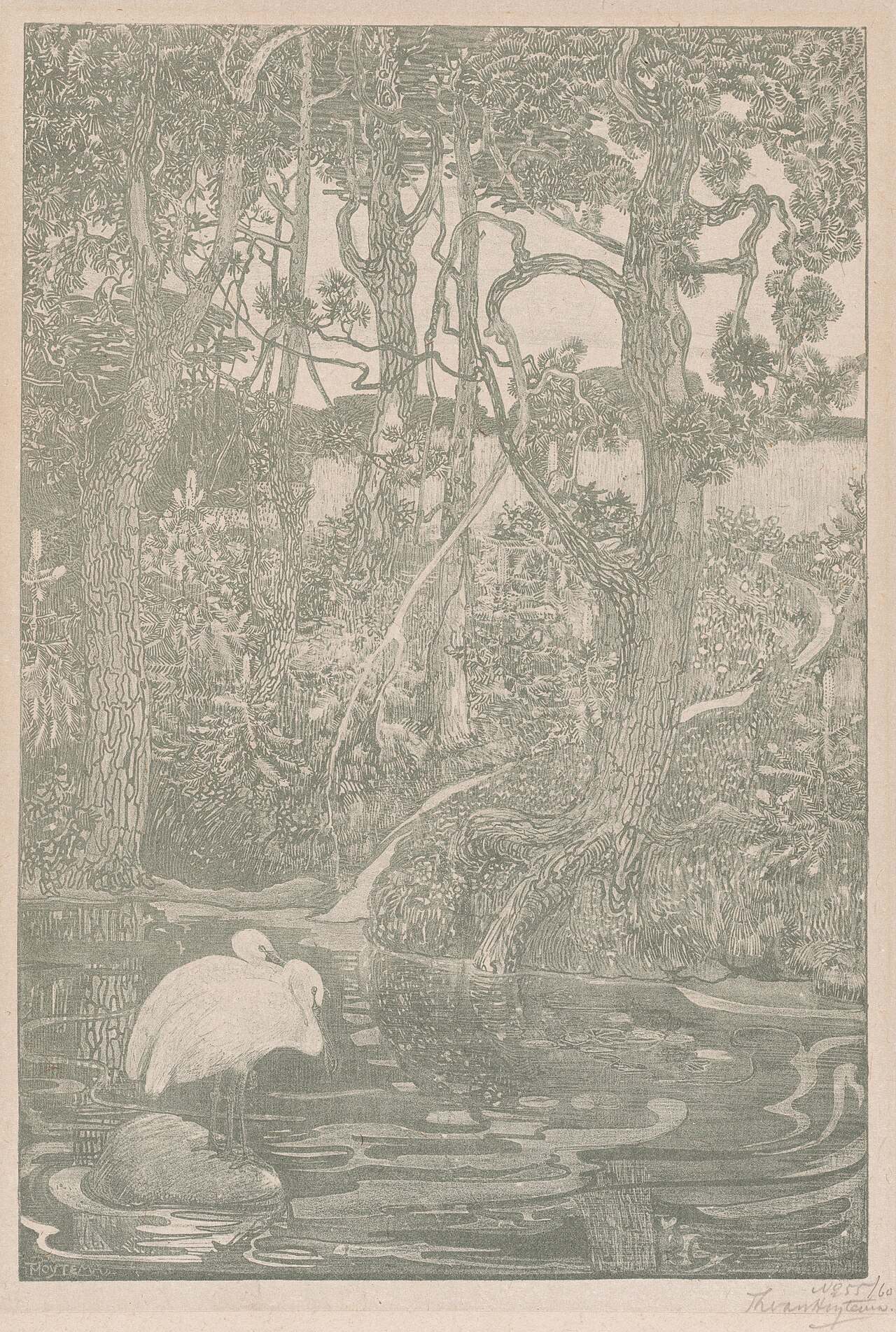 Bosidylle (Woodland Idyll) by Theo van Hoytema