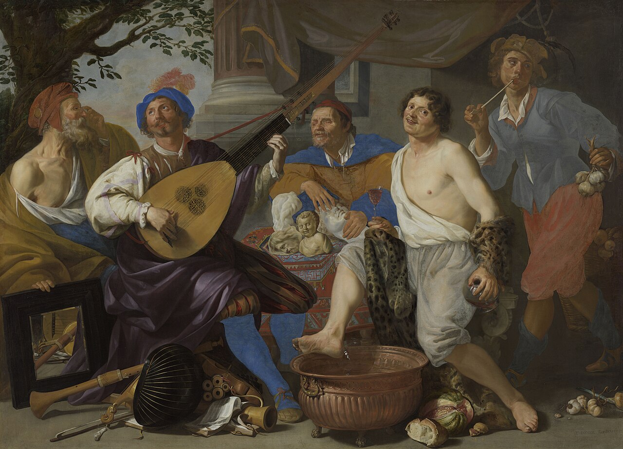 Allegory of the five senses by Theodoor Rombouts
