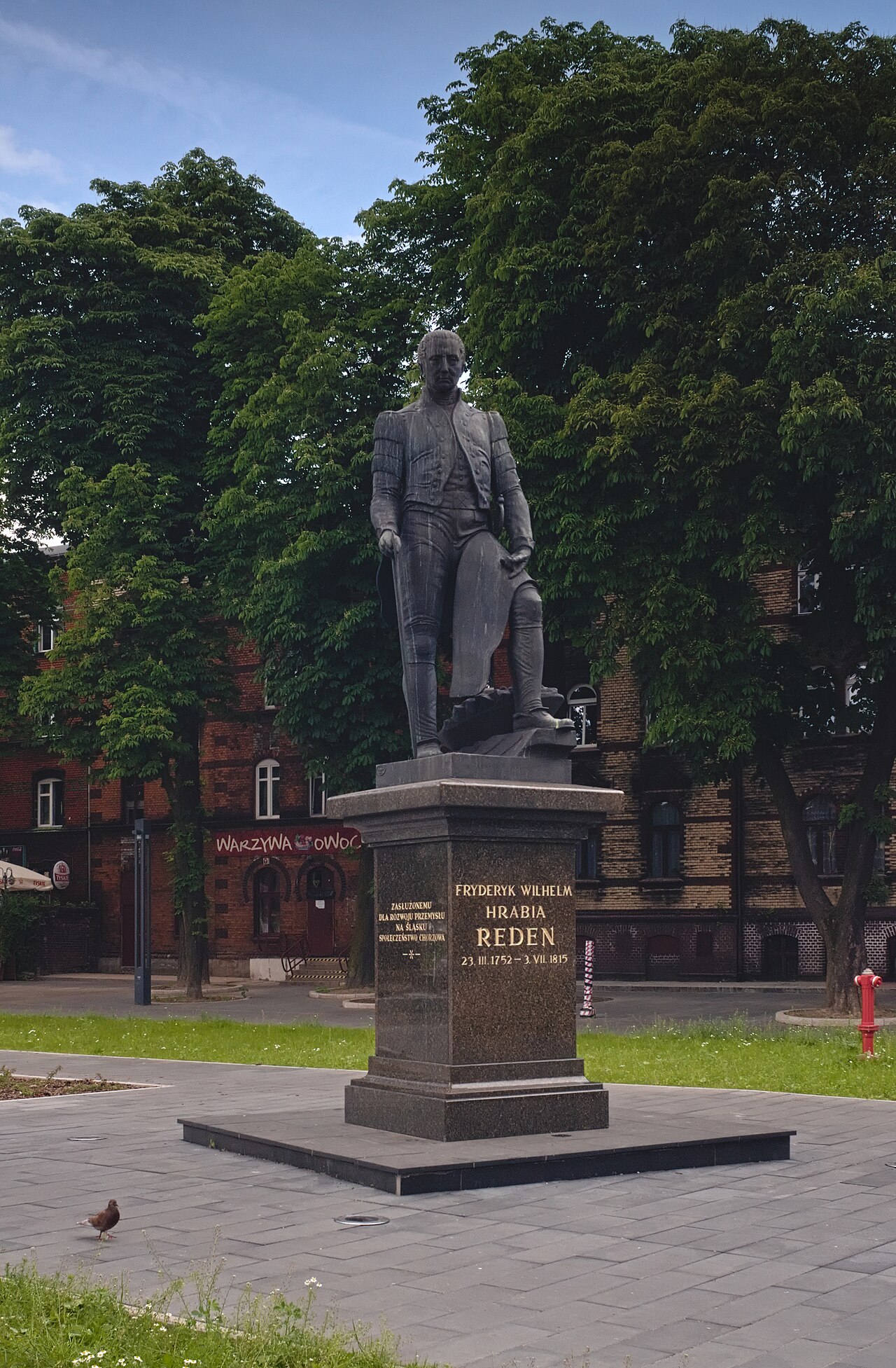 Friedrich Wilhelm von Reden monument by Theodor Kalide