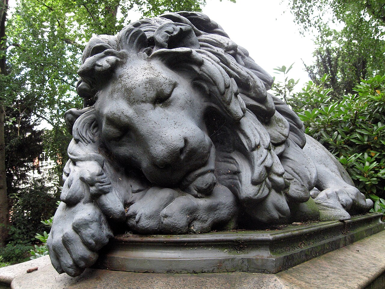 Sleeping Lion by Theodor Kalide by Theodor Kalide